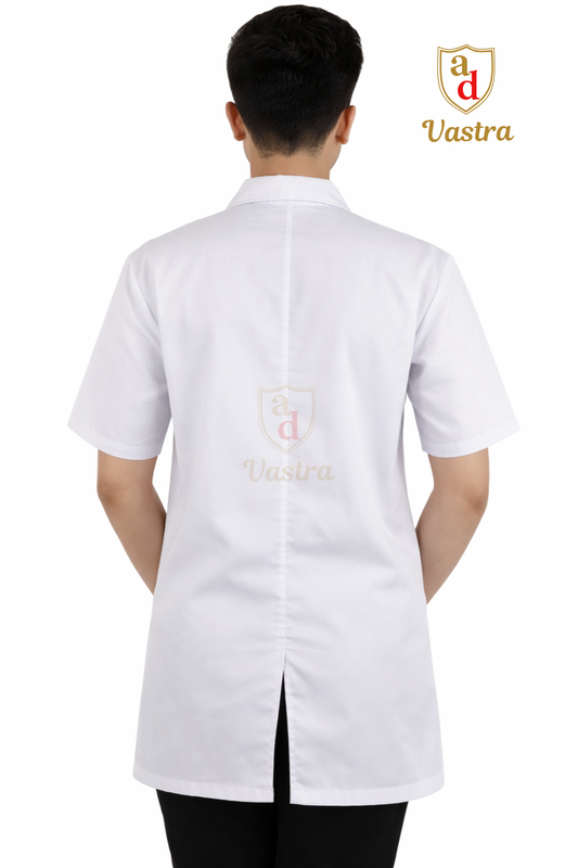 Classic Men’s Half sleeves Lab Coat (Apron)