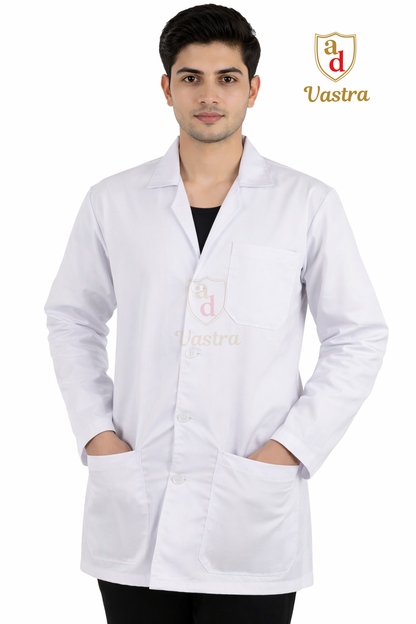 Classic Men’s Full Sleeves Lab Coat (Apron)
