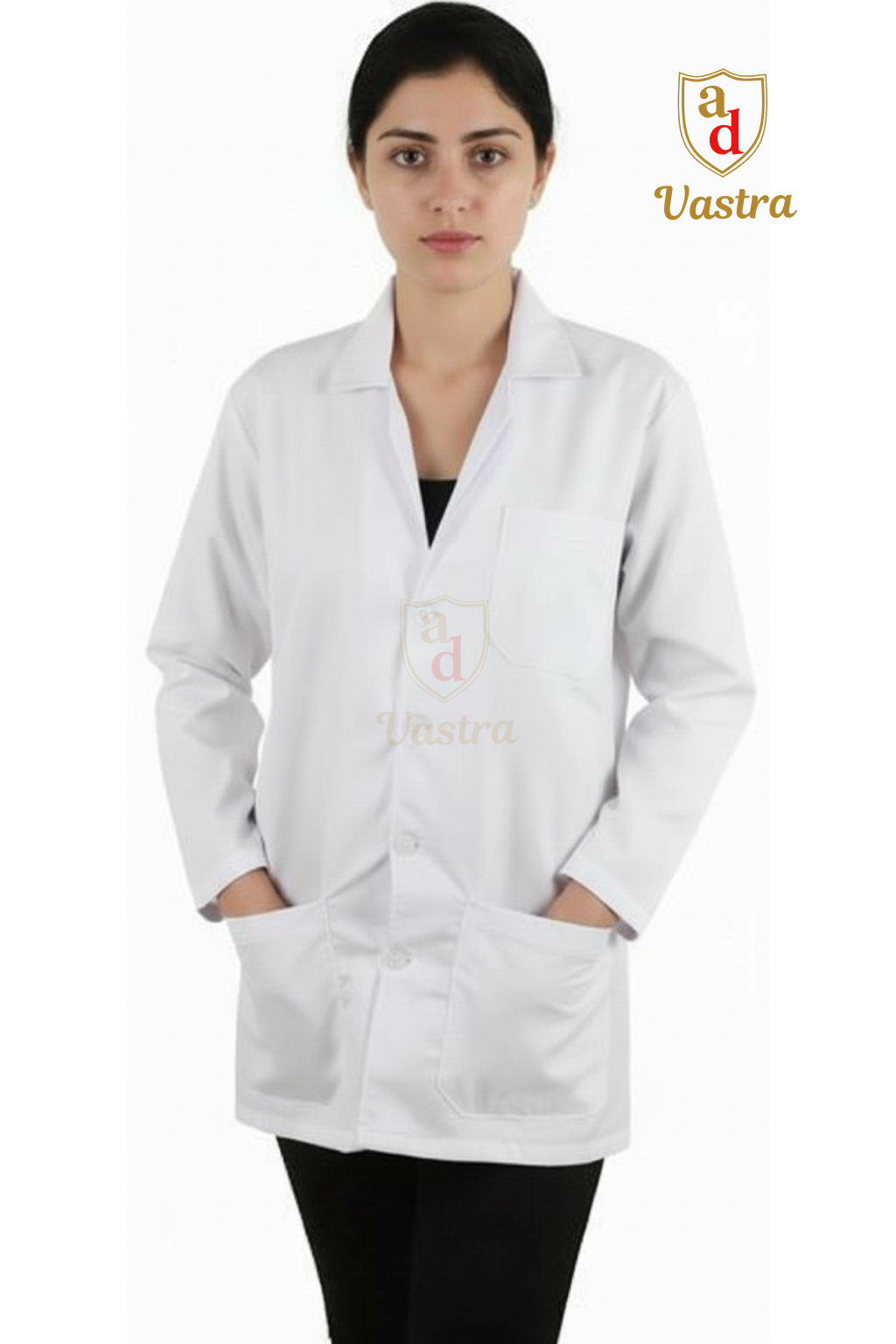 Classic Women’s Full Sleeves Lab Coat (Apron)
