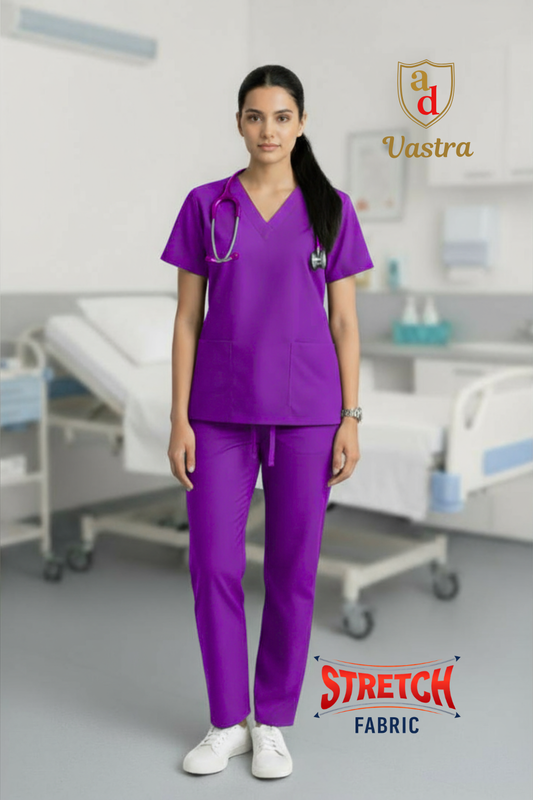 Flex V-Neck Scrub – Women’s, Majenta