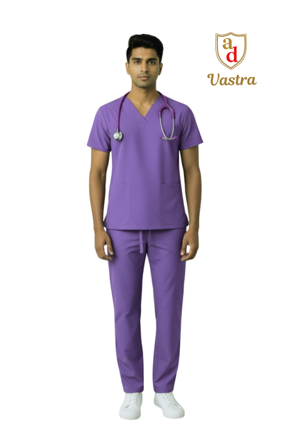 Classic V-Neck Scrub – Men’s, lavender