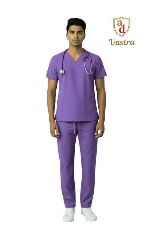 Classic V-Neck Scrub – Men’s, lavender