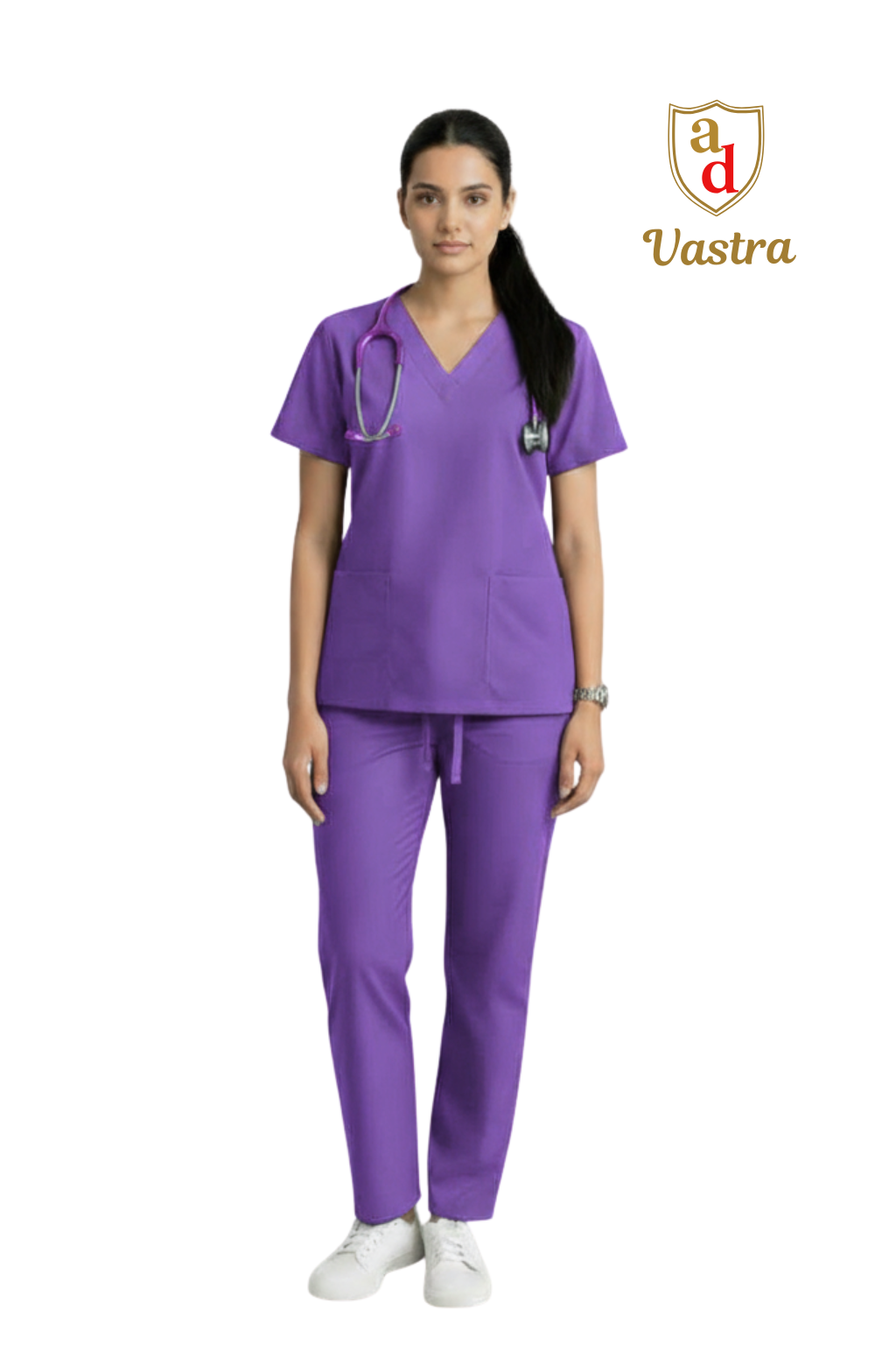 Classic V-Neck Scrub – Women’s, lavender
