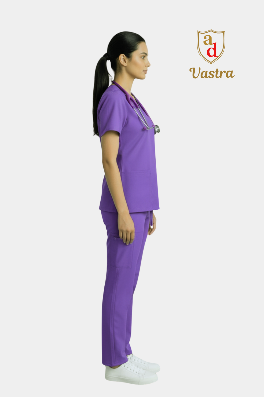 Classic V-Neck Scrub – Women’s, lavender