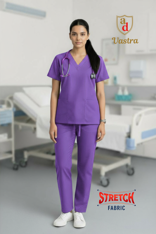 Flex V-Neck Scrub – Women’s, Lavender (Stretchable)