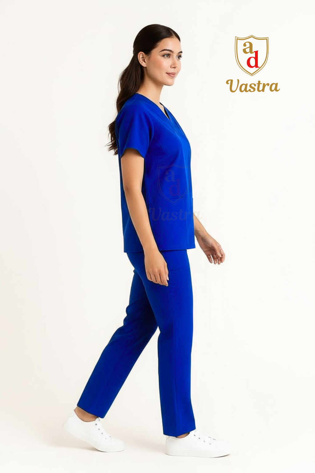 Classic V-Neck Scrub – Women’s, Royal blue