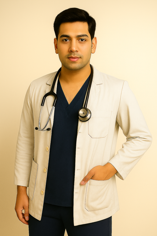 Men's Professional Lab Coat Apron