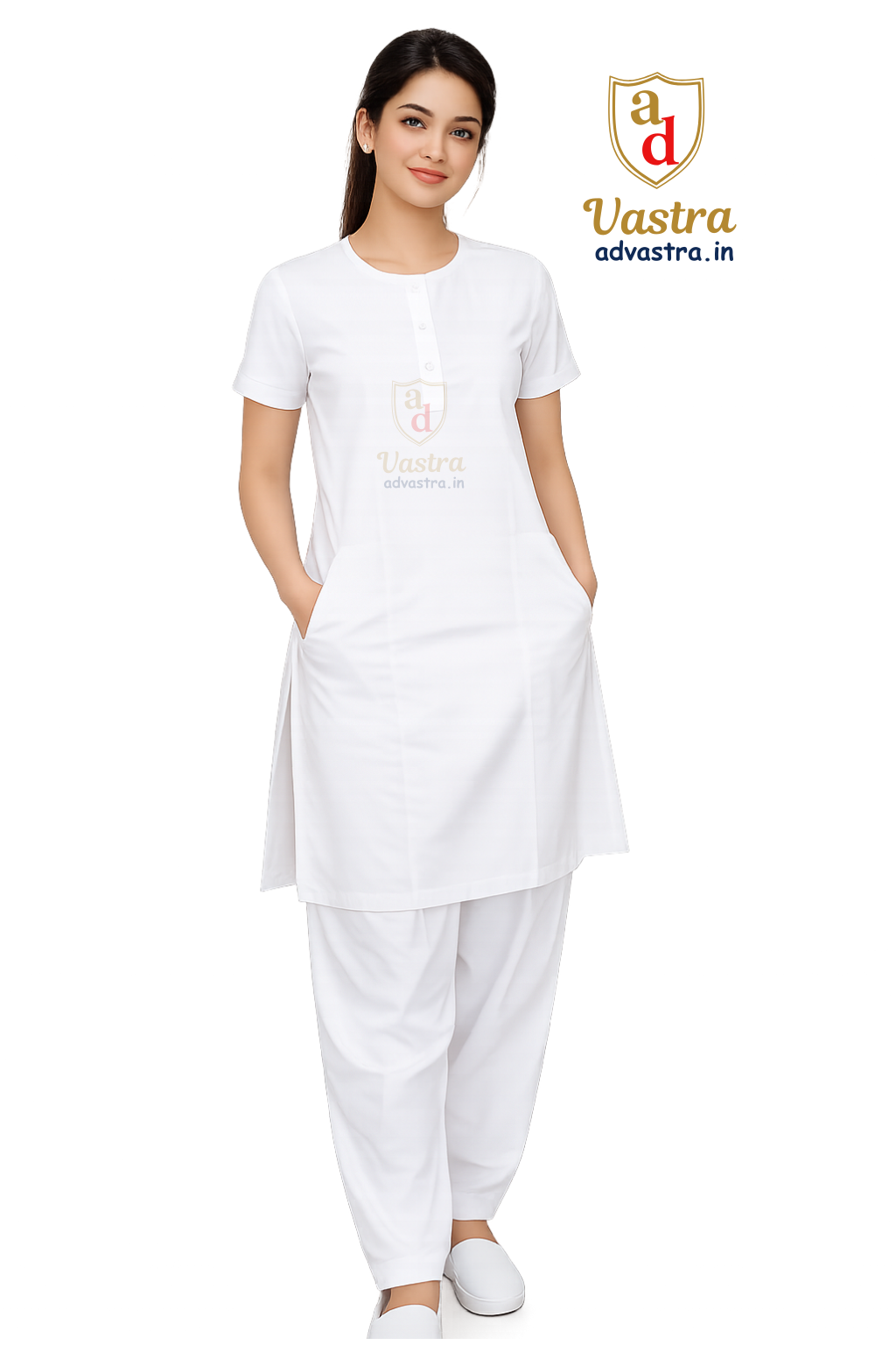 Nurse Dress White Salwar Suit